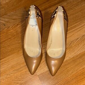 Marc Fisher Tan and Brown Heels